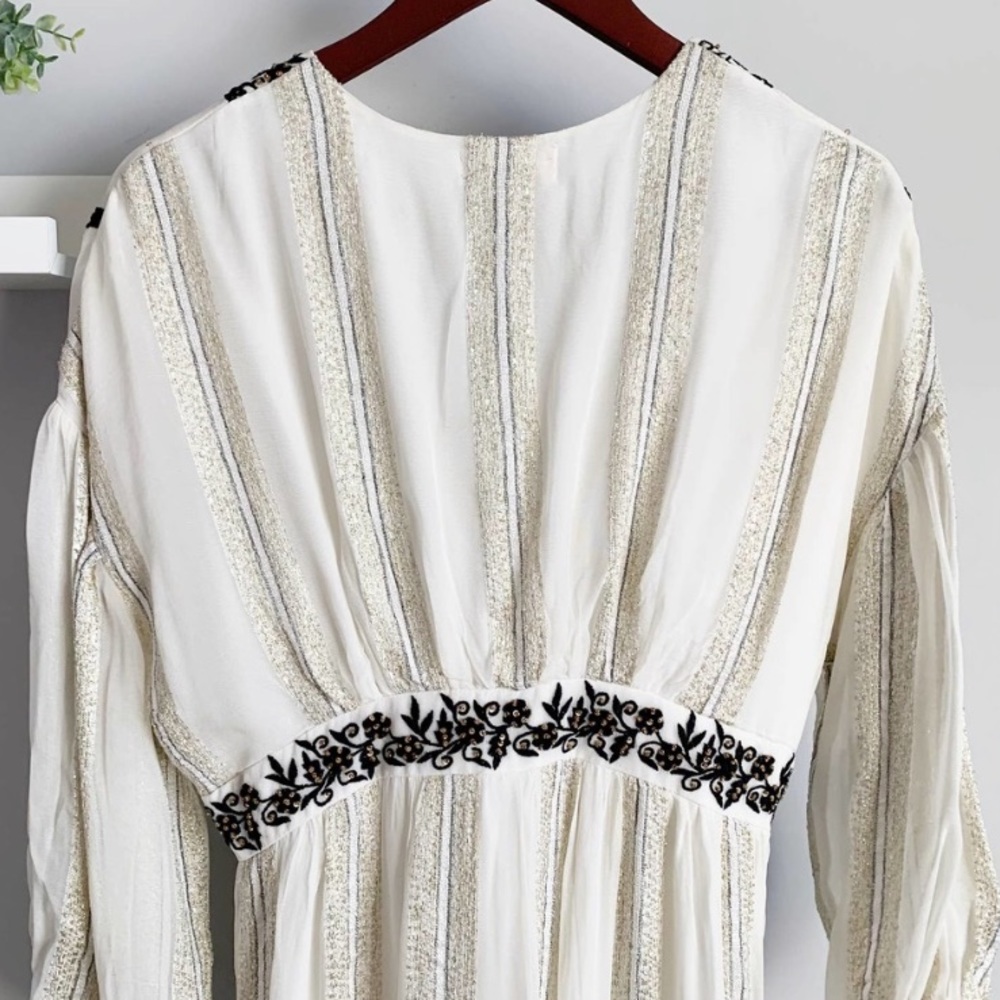 Anthropologie Sequined Shimmer Maxi Dress Small - Picture 6 of 7